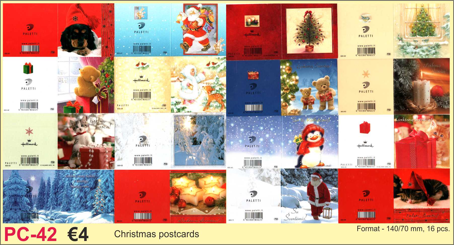 Christmas postcards